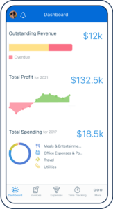 FreshBooks Mobile Dashboard